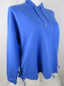 Laila Ali Size 2X Blue Adjustable Length Long Sleeve Hoodie - Picture 1 of 4