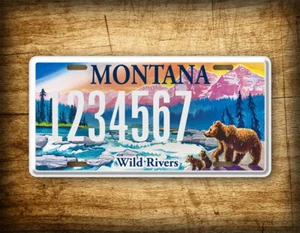 Personalized Montana Wild Rivers License Plate ANY TEXT 6x12 Custom - Foto 1 di 6