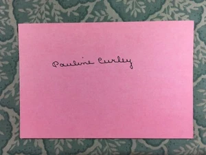 Pauline Curley - Life Without Soul - The Fall of the Romanoff - Autografiado 1990 - Imagen 1 de 2