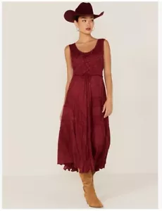 Scully Western Dress Womens Full Length Lace Up Sleeveless F0_HC118 - Picture 1 of 2