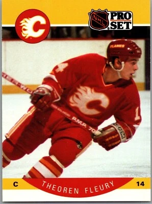 1990-91 NHL Pro Set - #33 Theoren Fleury - Image 1 of 2