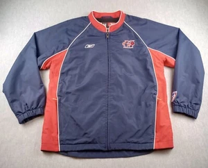 VTG Houston Comets Reebok Jacket Windbreaker Pregame Women Med Multicolor Zip Up - Picture 1 of 23