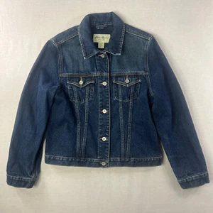 EDDIE BAUER - Denim Jean Jacket - Women's - Size Large - Trucker - Style 1334 - Picture 1 of 7