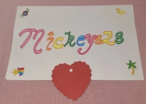 Willbond Valentines Paper Hang Tags, 40 Pcs. Red Scalloped Heart ❤️ - Picture 1 of 1