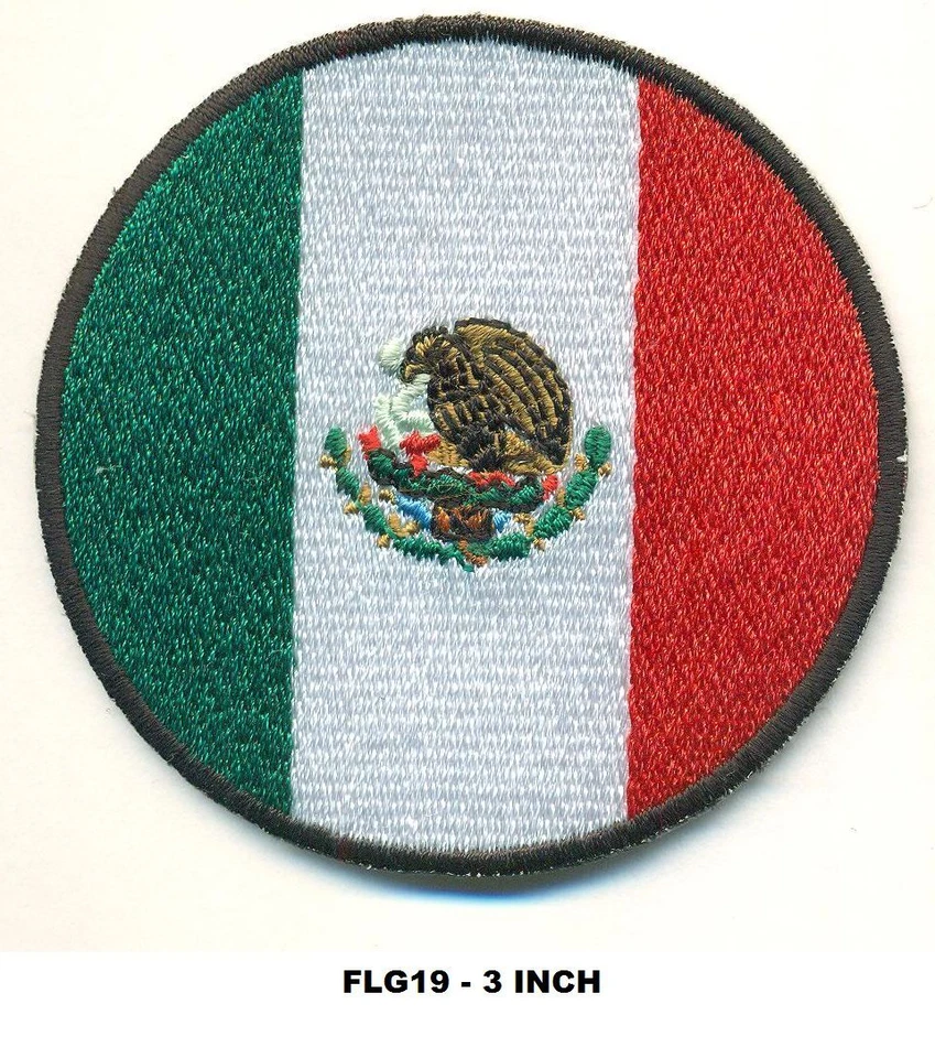 MEXICO ROUND FLAG PATCH - FLG19 - Image 1 of 1