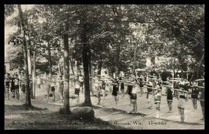LAGO DE GINEBRA, WISCONSIN, LAGO DE GINEBRA, PUNTO DE CONFERENCIA, retiro cristiano, 1935 - Imagen 1 de 2