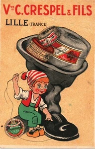 pb 46 CRESPEL & FILS LILLE (Frankreich) - Werbekarte nicht sehr gut - FP - Bild 1 von 1