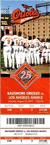 TICKET 2019 (August 19) Anaheim Angels vs. Baltimore Orioles Mike Trout 2 HR's - Picture 1 of 1