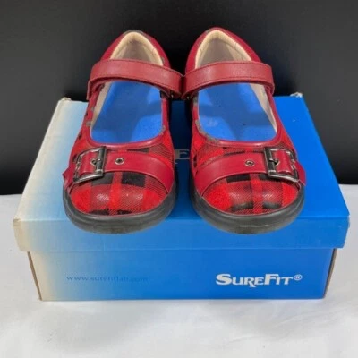 Surefit Florence 女式红色玛丽珍鞋 7M 码 SKU 5456 — 第 1/4 张图片