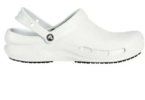 Crocs Bistro Clog White Work Shoes Anti Slip Unisex M10/W12 M12/W14 M13/W15 - Picture 1 of 5