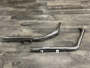 MAC Harley Davidson 1984-1998 FXST Drags Straigt Cut Chrome Muffler Exhaust Pipe - Picture 1 of 9