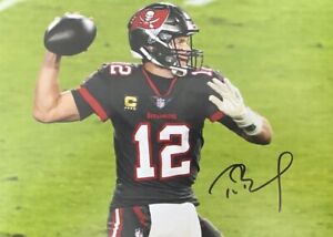 Tom Brady Tampa Bay Bucs signé dédicacé 8,5 x 11 photo Patriots NFL