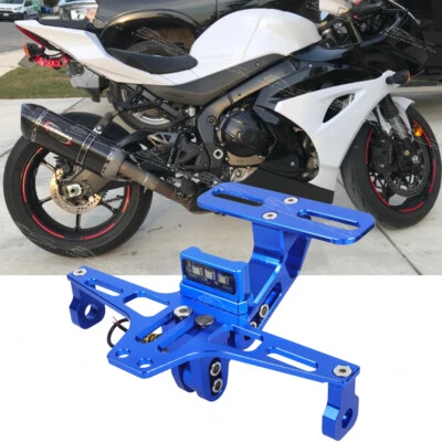 Motorcycle Tail Tidy License Plate Holder LED For Suzuki GSXR GSX-R 600 750 1000 - Image 1 of 4
