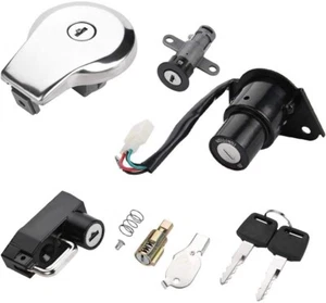 Ignition Switch Fuel Gas Cap Cover Keys For Yamaha VIRAGO XV250 XV535 XV240 US - Picture 1 of 9