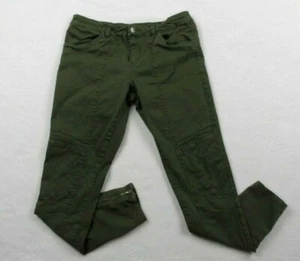 BP Nordstrom Motorradhose Größe 30 Damen Skinny Militärgrün Knöchelreißverschluss - Bild 1 von 7