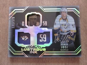2016-17 Upper Deck Black Roman Josi Lustrous Ink Autographed Card 131/175