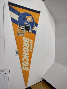 Vtg. NFL Denver Broncos Pennant 29 In. - Picture 1 of 13