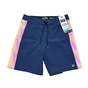 Billabong Mens Size 28 Navy Blue D BAH Board Shorts Surf Swim Stretch NWT - Picture 1 of 6