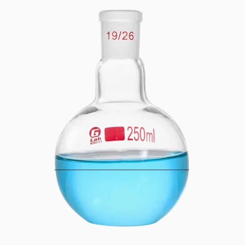 250ml 19# Evaporating Flasks w/ Flat Bottom Boiling Flask Organic Glassware - Image 1 of 1