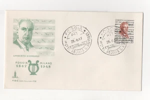 REPUBBLICA - FDC - 1967 - UMBERTO - GIORDANO - CAPITOLIUM - Picture 1 of 1