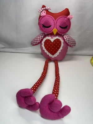 Pier 1 Imports 19" Búho Pesado Estante Cuidador | Floral | Corazones | Rosa San Valentín Foto 1 de 4