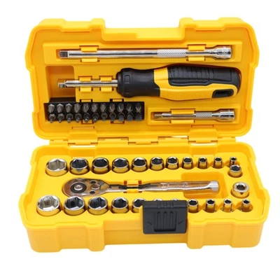 DEWALT DWMT45422 1/4" Accionamiento 50 Piezas Juego de Herramientas Mecánicas - SAE y Métrico Foto 1 de 4