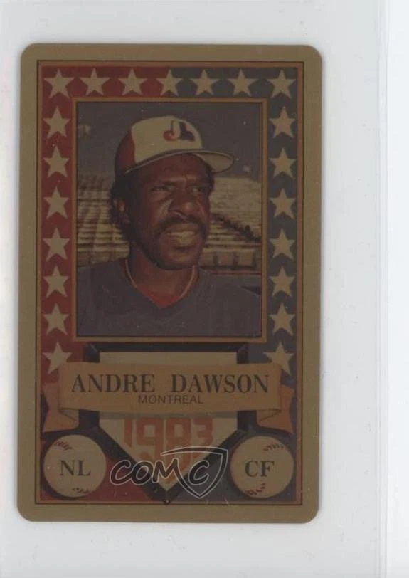1983 Perma-Graphics/Topps Credit Cards All-Stars Gold Andre Dawson HOF - Image 1 of 2