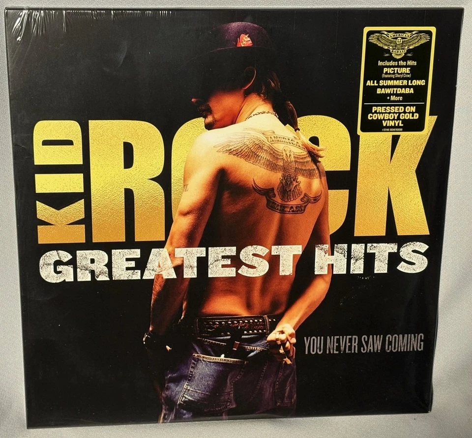 LP KID ROCK Greatest Hits (2LPs GOLD Vinyl, WARNER, 2025) NEW MINT SEALED - Image 1 of 2