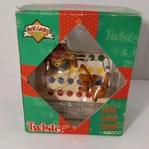 Enesco 1997 Hasbro Twister Spiel hängende Ornament Elfe Rentier Spielpunkte - Bild 1 von 6