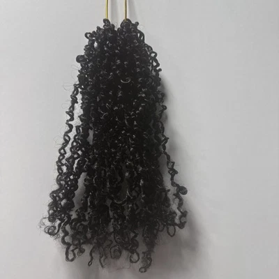 "Peluca para mujer de 10"" de largo con rastas rizadas cabello de ganchillo encaje completo frontal" Foto 1 de 4