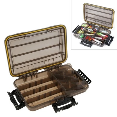 Adjustable Dividers Fishing Tackle Box,Translucent Plastic Fishing Lure Box - Изображение 1 из 4