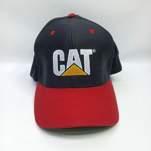 Gorra CAT CATERPILLAR negra y roja con logotipo bordado - Imagen 1 de 6