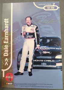 DALE EARNHARDT COCA-COLA COLLECTOR'S CARD #2 - 5.5"x 8" GO 220 - Picture 1 of 4