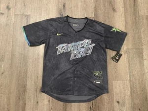 Camiseta para hombre Tampa Bay Rays mediana Nike City Connect gris MLB  - Imagen 1 de 11