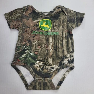 婴儿 John Deer 迷彩连体身体套装 Mossy Oak 9-12Mo 出品。 长袖 — 第 1/4 张图片