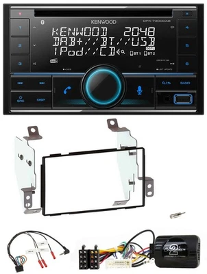 Kenwood CD 2DIN DAB USB Lenkrad Bluetooth Autoradio für Nissan Note E11 2009-201 - Bild 1 von 4