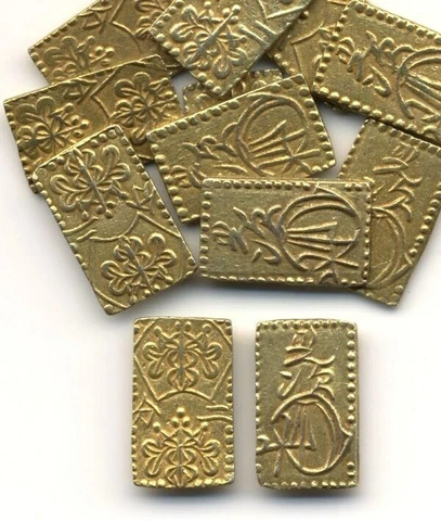 Japan 1868 (Meiji Era) GOLD 2 Bu ( Nibu-Kin ) Shogunate Samurai Era Cover