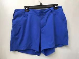 Columbia Women's PFG Coral Point III Shorts Sun Protection Stormy Blue Size 14 - Picture 1 of 6