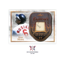 ⚾STAN MUSIAL 2018 LEAF ENSHRINED IN THE GAME HOME GAME WORN JERSEY⚾#3 OF 9⚾NM⚾