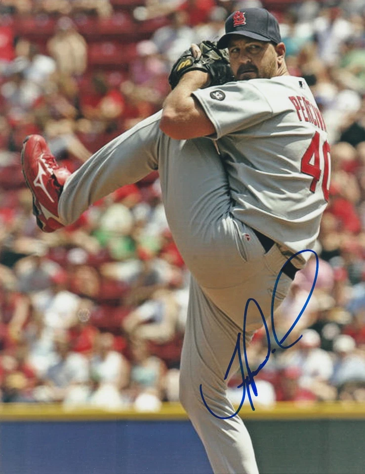 Troy Percival St. Louis Cardinals Acción Firmado 8x10 Foto 1 de 1
