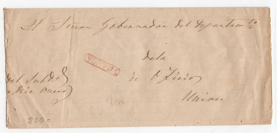 CHILE Funda Plegable a UNIÓN Escasa Caja "FRANCA" en Rojo Foto 1 de 1