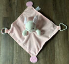 Modern Baby Security Blanket Bunny Rabbit Pink Snuggle Blankie Lovey Teether 11?