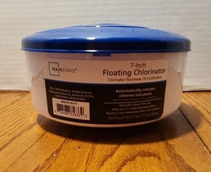 Mainstays Brand Swimming Pool 7" Floating Chlorine Dispenser Plastic NEW - Picture 1 of 4