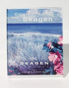Skagen Small Acrylic Picture Graphic Frame Holder Clear Plastic Colors Of Skagen - Picture 1 of 4