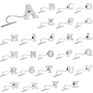Monogram Alphabet Letters Lapel Pin Tie Tac Badge X2AJTTM - Picture 1 of 27