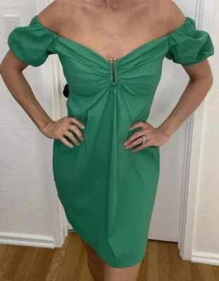 Maxi Vestido ALC Rhodes Corte de Lino Para Mujer Talla 4 Tropical Resort A.L.C. Foto 1 de 4