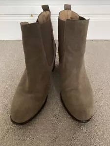 KMB SPAIN; WILDLEDER STIEFELETTE; GR: 41, HELLES BRAUN; 7,5 CM ABSATZ; TOP - Bild 1 von 15