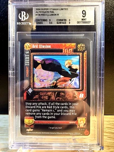 DBZ CCG DRAGON BALL GT RED ILLUSION #136 LIMITED ALT FOIL RARE BGS 9 MINT SCORE - Picture 1 of 2