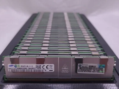 LOT 50 MAJOR BRANDS 32GB DDR3 PC3-14900L 1866 ECC LOAD REDUCED SERVER MEMORY RAM - Image 1 of 4