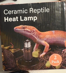 Box of 2 Ceramic Heat Emitter 110V/150W Reptile Heat Lamp Bulb No Light Emitting - Picture 1 of 5